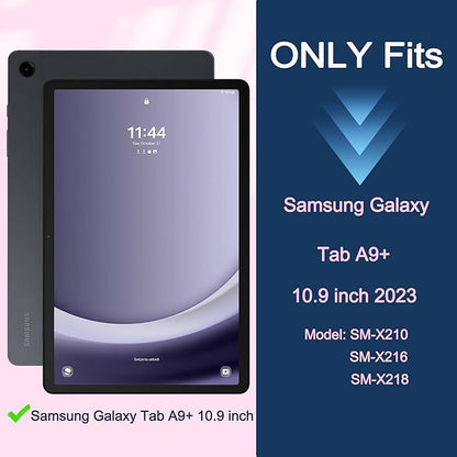 Rantice Case for Samsung Galaxy Tab A9+ / A9 Plus 11 Inch, Kids Case with Kickstand, Shockproof Rugged Cover for Samsung Galaxy Tab A9+ 11” 2023 Model (SM-X210/X216/X218), Rosegold+Grey