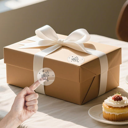 Transparent Thermal Labels Round 2 Inch Self Adhesive Circle Clear Printer Stickers Vinyl Waterproof Roll Decals Name Tag for Address Design DIY Logo Business 300 PCS