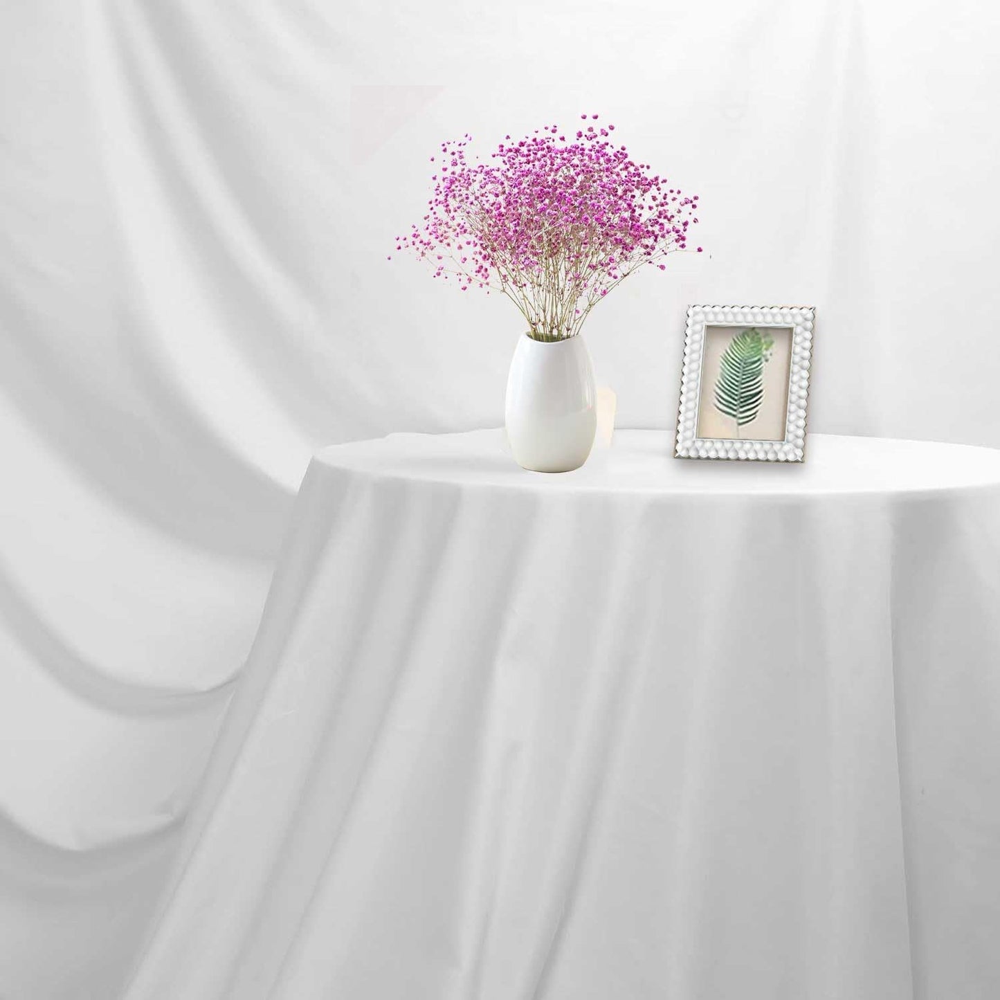 White Photo Backdrop for Photoshoot White Background for Photography Photo Backdrop Curtain for Party 8x10 FT