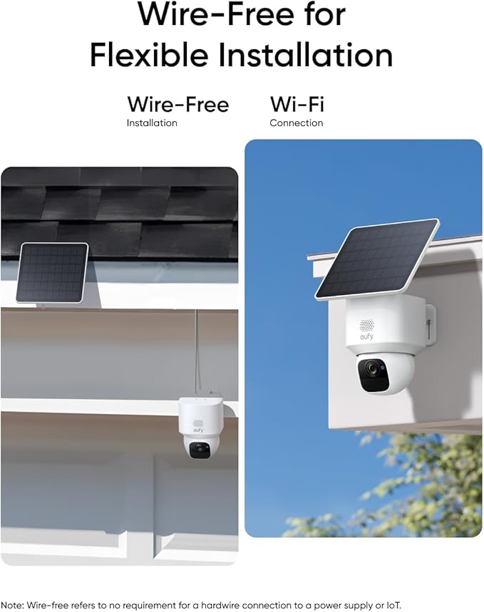 eufy Security SoloCam E30, 2-Cam Kit, Security Cameras Wireless Outdoor, Solar Camera Outdoor Wireless, 360° Pan, AI Tracking, 2K Clarity, No Monthly Fee (Renewed)