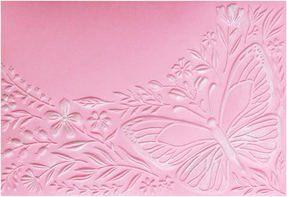 BAOFALI 3D ButterfliesTheme Plastic Embossing Folders Flowers and Leaves for DIY Scrapbooking Photo Album Card Paper Craft Decoration for Card Making,Embossing Template Paper Card Embossing Stencil