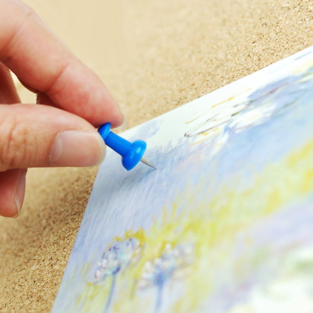 Lockways Large Cork Board Bulletin Board, Bulletin CorkBoard 72 x 36 Inch, Notice Message Pin Board,F Silver Aluminium Frame