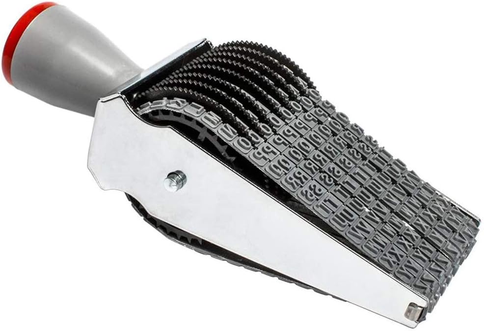 8 Digits & 26 Alphabet Rolling Stamp Personalized English Alphabet Number Symbol Scrapbooking DIY Rubber Stationery Office Table Décor