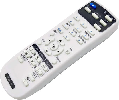 1456641 Projector Remote Control for Epson EX21, EX30, EX31, EX50, EX51, EX71, PowerLite 400W/ 410W/ 78/822+/ 822P/ 83+/ 83C/ 83V+/ S6