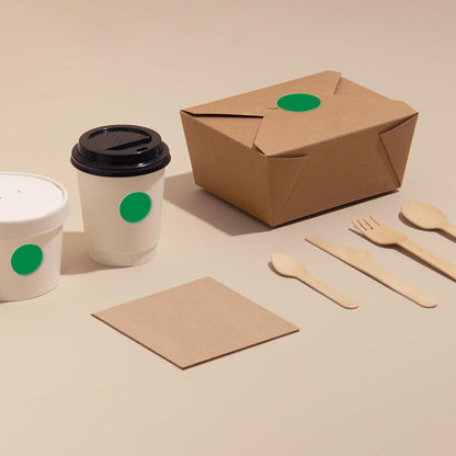 Green Dot Stickers 2 Inches Round Sticker, Circle Colored Labels Color Coding Labels for Office Classroom Toddlers Activity 80 Pieces