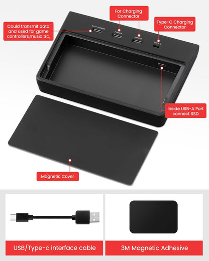 TAPTES USB Hub 5 in 1 Ports for Tesla Model 3 Before June 2020(Not Fit for Model Y),Dashcam & Sentry Mode Viewer USB Hub dongle USB (Not Fit for Tesla Model 3 Produced After June 2020)