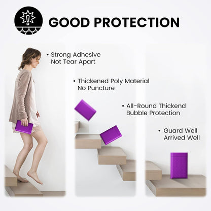 Fuxury Bubble Mailers 4x8 Inch Purple 800 Pack Padded Envelopes Usable Size 4x7" Thick Mailing Envelopes Bubble Opaque Padded Mailers Shipping Bags for Mailing Jewelry Makeup Small Business Bulk #000