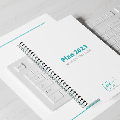 Binditek 50 Pack Plastic Spiral Binding Coils, 32mm (1-1/4"), 280 Sheet Capacity, 4:1 Pitch, Black, 48 Loops, for Letter Size, for Students and Coworkers