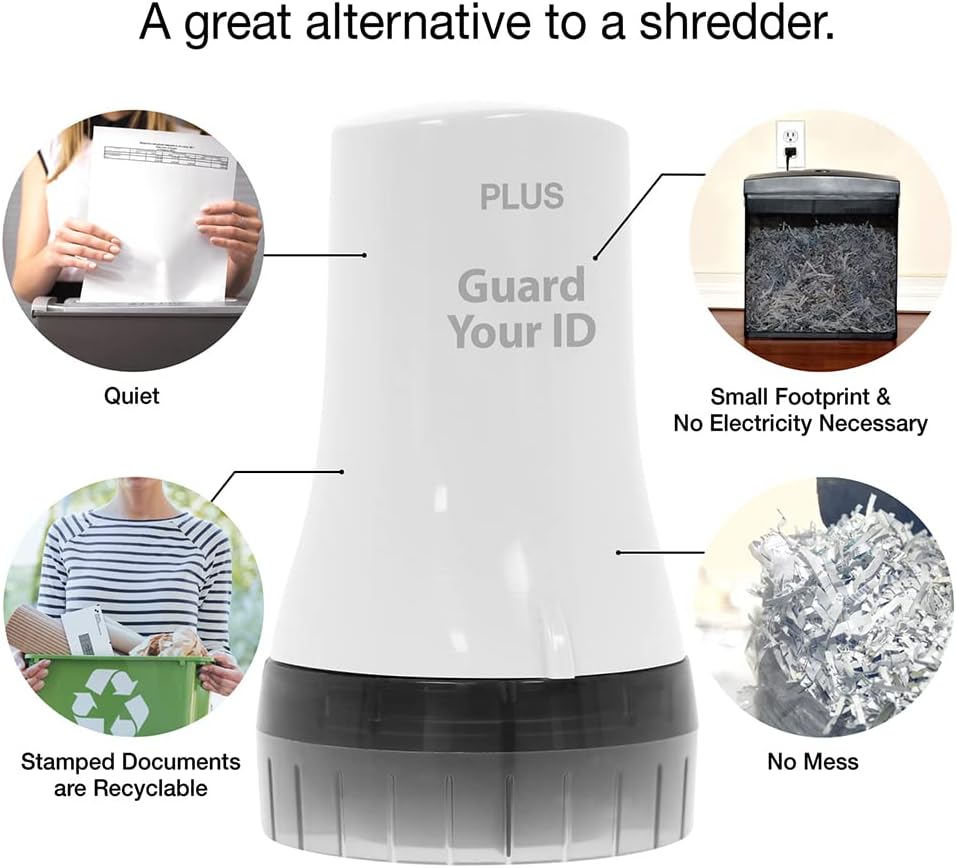 Wide Advanced Security Roller by Guard Your ID, Easy-to-Use Mess-Free Identity Protection Stamp (3-Pack, Mixed Colors: Turquoise, Green, White)