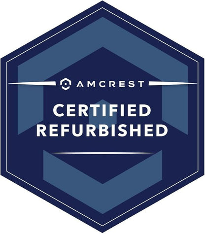Amcrest Full HD 1080P 1920TVL Dome Outdoor Security Camera, 2MP 1920x1080, 3.6mm Lens 90° Viewing Angle, Black (REP-AMC1080DM36-B) (Renewed)