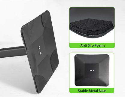 3Packs Heavy Duty Adjustable Pedestal Poster Sign Stand, 8.5x11 Aluminum Open Floor Standing Sign Holder for Vertical and Horizontal View Display (8.5x11,Black)