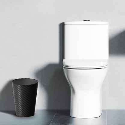 Bathroom Trash Can, 3 Pack 1.8 Gallons Small Trash Can with Trash Bags, Bathroom Garbage Can, Plastic Trash Bin, Round Waste Basket for Bedroom, Office, Kitchen, Room, Compact Space (Black)