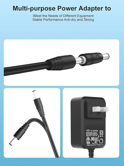 12V AC Power Cord Compatible with WD Western Digital My Book Essential External Hard Drive HDD 2TB 4TB 1TB 3TB WD My Cloud, Seagate Hard Drive,Seagate Freeagent Goflex Power Supply