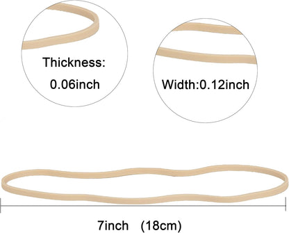 Rubber Bands Garbage Can Bands Elastic Large Size #117B 120 Pcs Trash Can Rubber Bands Black Elastics Bands 7 inch Assorted For Office Supplies Home