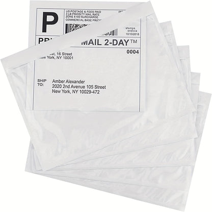 Coopaty 6" x 9" Adhesive Packing List Envelopes Clear Plastic Mailing Shipping Envelope Pouch (50 Bags)