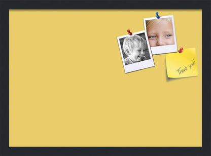 PinPix 21x15 Inch Cork Bulletin Board. This Decorative Framed Pin Board Comes with Honey Pastel Design and a Satin Black Frame. Ideal for Home Office Decor or Message Board (PinPix-1810)