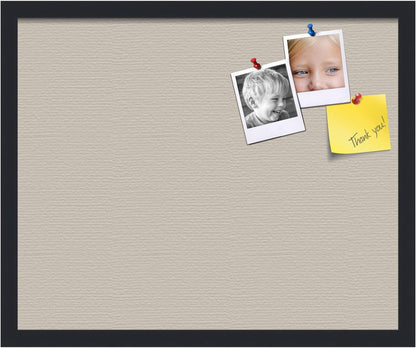 PinPix 22x18 Inch Cork Bulletin Board. This Decorative Framed Pin Board Comes with Desert Pastel Design and a Satin Black Frame. Ideal for Home Office Decor or Message Board (PinPix-1815)