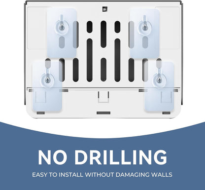 Commercial Paper Towel Dispenser Wall Mount Adhesive Multifold Trifold cFold Folded Paper Hand Towel Dispenser for Bathroom 10.7" L x 3.7" W x 8" H