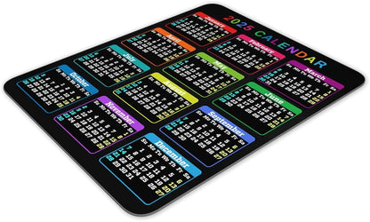 Calendar Mouse pad, 2025 Calendar Color Vertical Edition Natural Rubber Quality Creative Gaming Mouse Pad Rectangle Mouse Personalized Desk Mouse Pad 9.5 inch x 7.9 inch