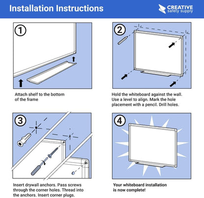 Project Planning Dry-Erase Whiteboard 36" x 24"