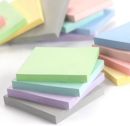 Sticky Notes 3x3 Inch, 8 Pads Light Colors Self-Adhesive, 8 Assorted Pastel Colors, 80 Sheets/Pad, Reusable Notepads for Office, School, and Home