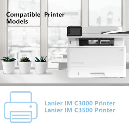 IMC3000 IMC3500 High Yield Toner Cartridge 842251 842252 842253 842254 Replacement for Ricoh IM C3000 IM C3500 Printer(4 Pack Black, Cyan, Yellow, Magenta)