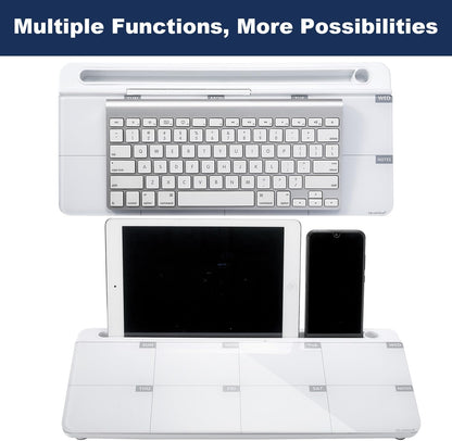 TSJ OFFICE Desktop Whiteboard Dry-Erase-Board - Computer Keyboard Stand White Board Surface Pad with Drawer, Desk Organizers with Accessories for Office, Home, School Supplies