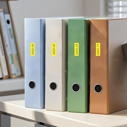 Colored Labels Stickers 3×1 Inch Rectangle Vinyl Yellow Sticker Removable Assorted Color Coding Name Tag for File Folder Classroom Office Inventory Marking 160 PCS