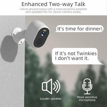 4Pack 2.4G&5G Security Cameras Wireless Outdoor, 2K Battery Powered Indoor Cameras for Home Security, AI Motion Detection Siren,Two-Way Talk, Color Night Vision, Waterproof,Works w/Alexa