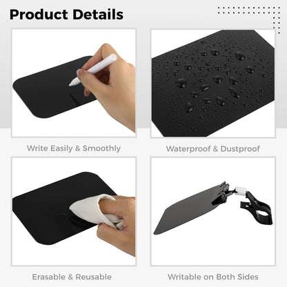 20 Pcs Price Display Signs, Adjustable Clip on Sign Holder with 20 Clips and 2 Pens, Rotataing Plastic Chalkboard Sign, Double Sided Mini Blackboard Clips for Store Business Office