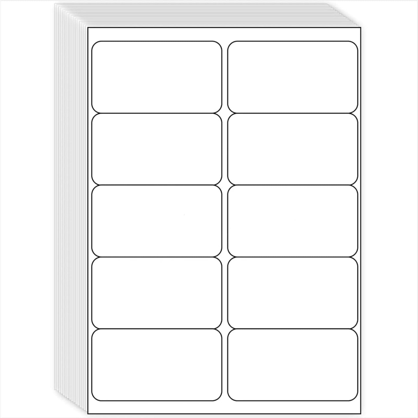 MPRT 2" x 4" Shipping Address Labels 1000 Label Stickers Paper for Laser & Inkjet Printer 10 per Page Printable Mailing Labels - Matte, 100 Sheets