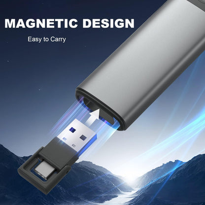 Rechargeable Presentation Clicker for Laptop PowerPoint, USB-A USB-C Presentation Pointer, Wireless Presenter Remote Power Point Clicker for Computer/Mac/PPT/Google Slide Advancer