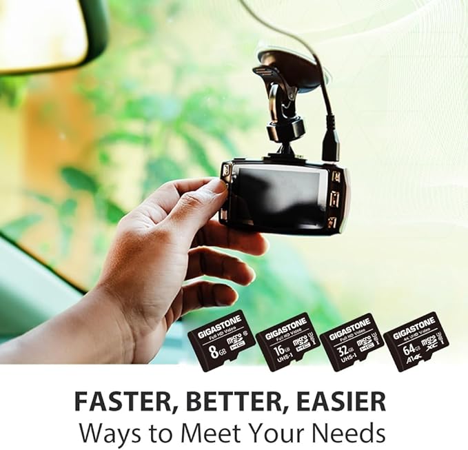 GIGASTONE 64GB Micro SD Card 20-Pack, A1 V30 4K Video Recording, Surveillance Security Cam Action Camera Drone Professional, 90MB/s Micro SDXC UHS-I A1 Class 10, with Adapters