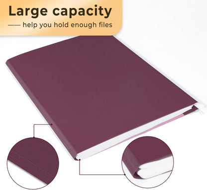 SUNEE Hanging File Folders Vintage Colors, 25 Pack Letter Size File Folders with 1/5-cut Tabs, Stay Organized for Your Home and Office Bulk File and Documents