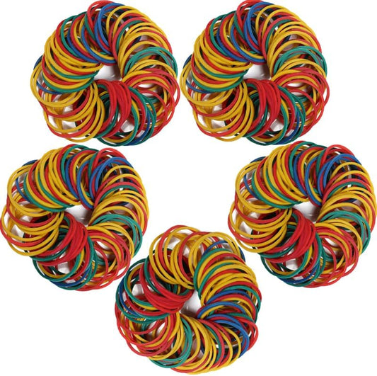 Rubber Bands Size#10 760pcs Elastic Rubber Band 1 inch Multicolour Rubber Bands for Office Supplies File Folders Money
