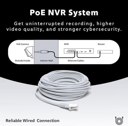 Swann AdvancedX™ Wired NVR 4K Security Camera System, 8 Channels, 4 PoE Dome Cameras Outdoor, 1TB HDD Storage, Color Night Vision, Smart AI Video Analytics/Alerts, Advanced Motion Detect