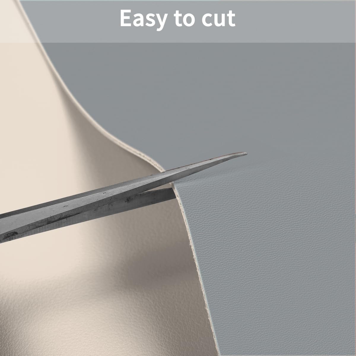 Leather Table Cover,1.8mm Thick,40x60 Inch Table Protector,Table Protector for Dining Room Table,Table Pads for Dining Room Table Rectangular.(Off White+Light Gray,40x60)