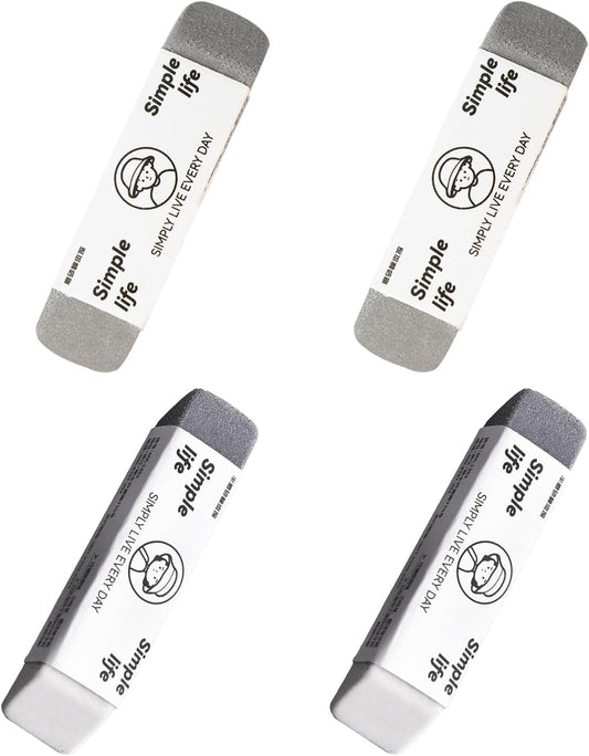 4 - Pack Sand Erasers - Frosted Erasers for Pens, Fountain Pens, and Ink - Special School and Office Supplies for Correction - Colored Pencil and Ink Eraser