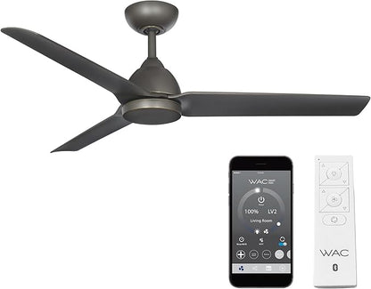 WAC Lighting F-001-OB Mocha 54" Outdoor Ceiling Fan & Remote, Oil Rubbed Bronze