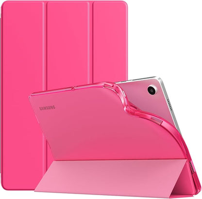 TiMOVO Case for Samsung Galaxy Tab A9+/A9 Plus 11" 2023, Slim Soft TPU Translucent Frosted Back Protective Cover for Galaxy Tab A9+ Tablet SM-X210/X216/X218, Auto Wake/Sleep, Bright Pink