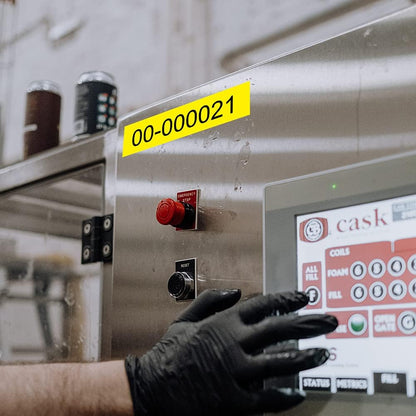 Label KINGDOM TZe-651 24mm Yellow Label Tape Replacement for Brother P-Touch TZ-651 1 Inch Black on Yellow TZ Tape 24mm 0.94 Laminated Yellow Compatible with Brother PTD600 PTD610AD PTP710BT, 3-Pack