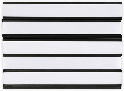 SmartSign Magnetic 'C' Channel Label Holders for Metal Racks and Shelves | 0.5" x 4" Pack of 25