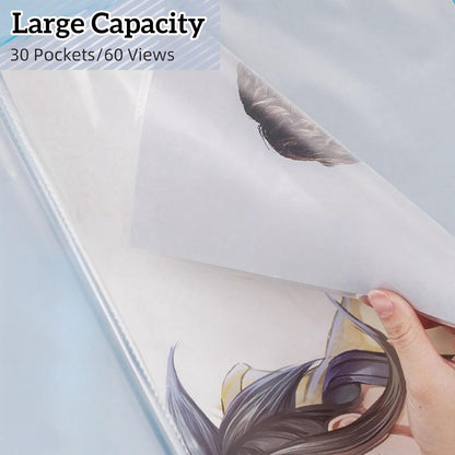 MOTEERLLU A2 Storage Book Suitable for 22x15 inches Diamond Paintings,Diamond Art Kit Storage Container with 30 Pocket Sleeves,Portfolio Folder for Artwork (Yellow)