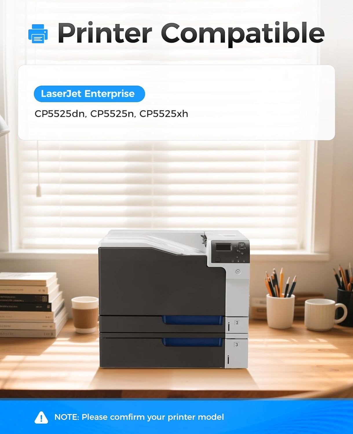 650A Toner Cartridge Set 4-Pack High Yield with Chip Replacement for HP 650A CE270A CE271A CE272A CE273A Compatible with HP Color LaserJet Enterprise CP5525 CP5525dn CP5525n CP5525xh Printer Ink Black