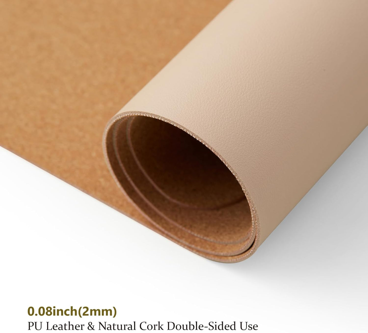 Cork Apricot Desk Mat - Dual-Sided Desk Pad for Office and Home - Desk Organization and Accessories - Ideal for Large Mouse Pad and Desk Mats on Top of Desks(23.6"x 11.8")