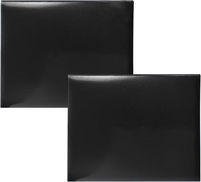 Certificate Holders 8.5"x11" Graduation Diploma Cover Document Leather Folders,Black-2 Pack
