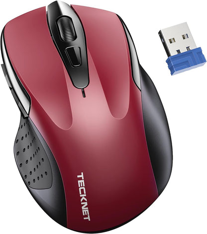 TECKNET Wireless Mouse for Laptop, Silent Mouse Quiet Click, Computer Mice Wireless, 6 Adjustable 4000 DPI Computer Mice