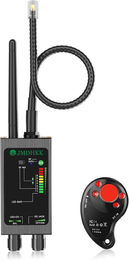 JMDHKK M8000 Hidden Camera Detector, Bug Detector,Camera Finder, Signal Detector for Hotels, Travels, Vehicles, Offices, Public Fitting Rooms (Black)
