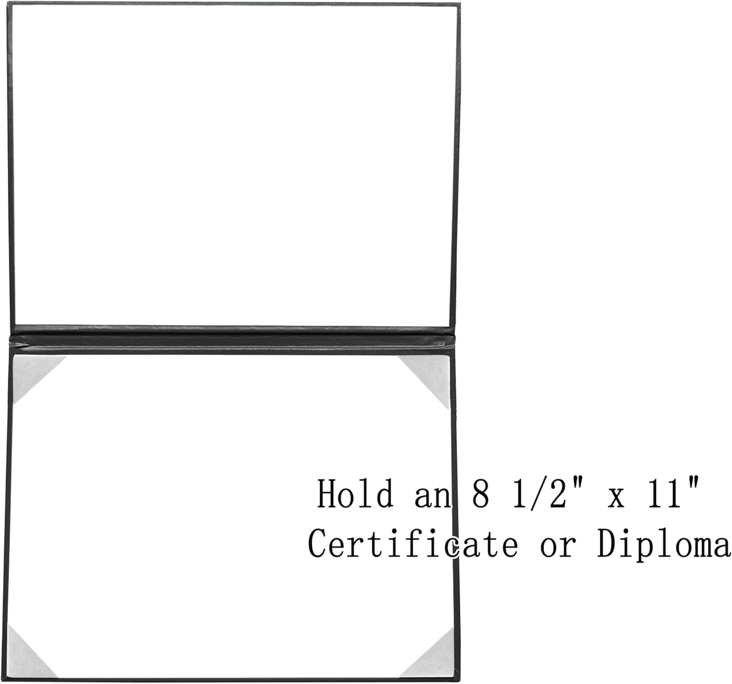 40 PCS Smooth Diploma Certificate Cover 8 1/2" x 11" Black