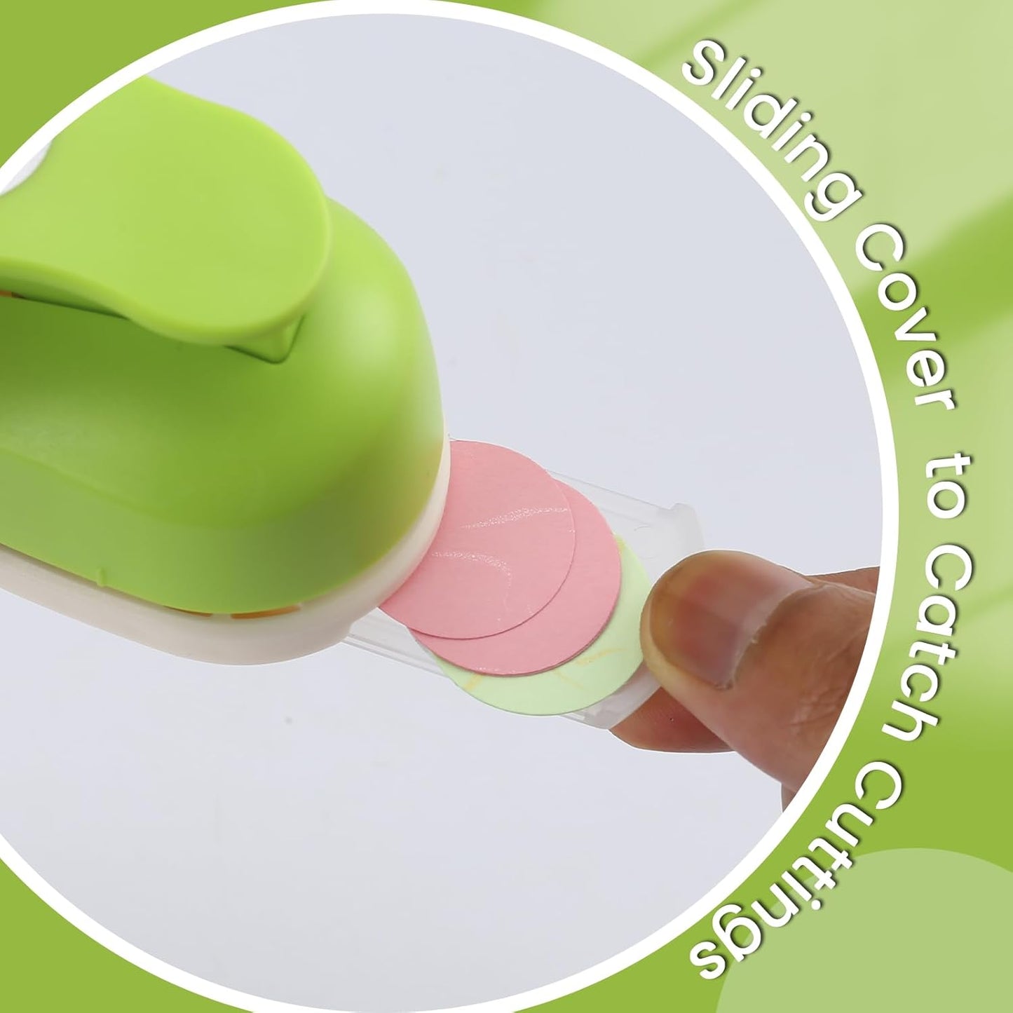 LOONENG 3/8 Inch Circle Hole Punch - Create Perfect Circles for Handmade Craft Projects - Ideas for Scrapbooking, Card Making, DIY Photo Albums, Gift Tags, Homemade Confetti